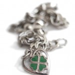 Four leaf clover good luck charm